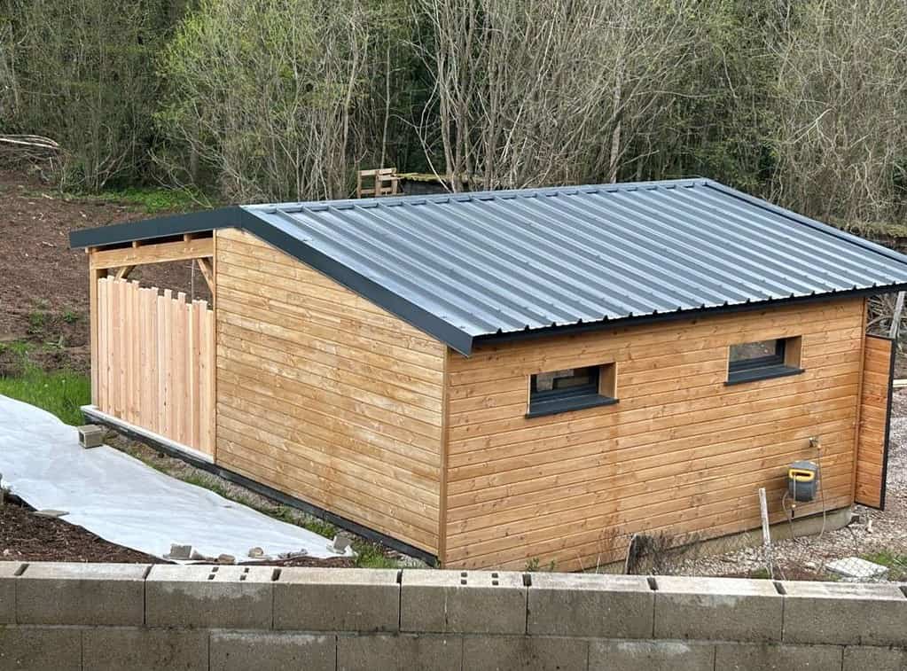 Garage ossature bois sur-mesure