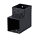Connecteur L 90° gris anthracite 90x90
