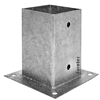 Pied carré à fixer galva 90x90