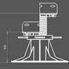 Sac de 25 plots  H100 A 170MM