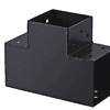 Connecteur T 90° gris anthracite 90x90
