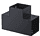 Connecteur T 90° gris anthracite 90x90