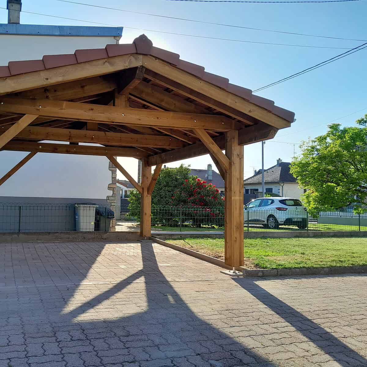 Carport en bois réalisé sur mesure
