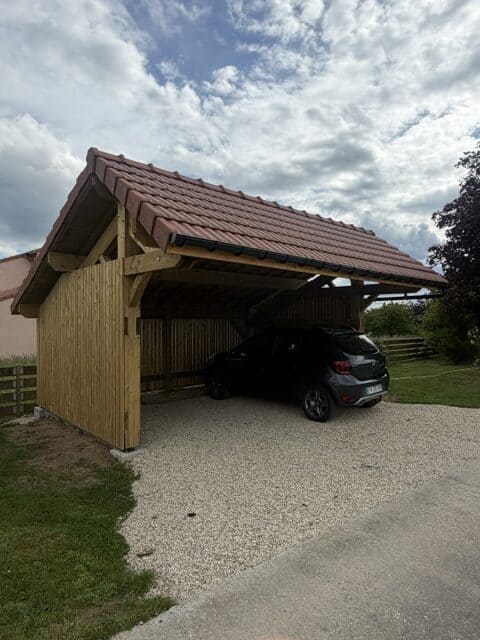 Réalisation d’un carport en bois